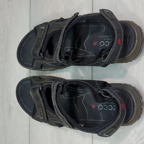 Sold Ecco Mens Yucatan Outdoor Hiking Comfort Sandals shoes sz 44/10-10.5 - Picture 12 of 13